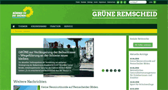 Desktop Screenshot of gruene-remscheid.de