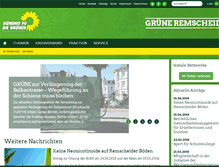 Tablet Screenshot of gruene-remscheid.de